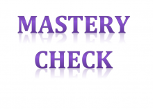 Mastery Check