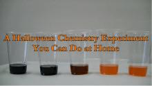 a Halloween chemistry experiment you can do at home