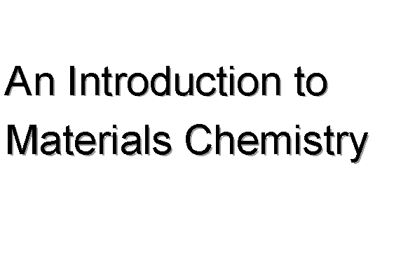 An Introduction to Materials Science