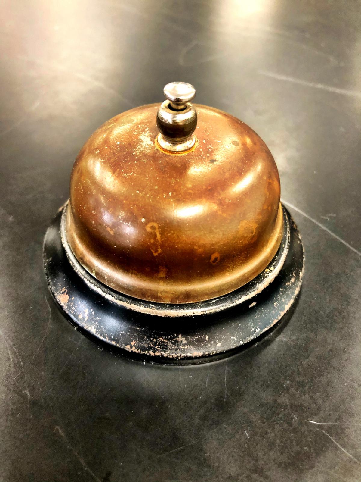 call bell that has been copper plated