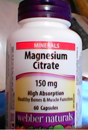 bottle of supplement