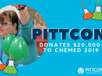 text: Pittcon donates $20,000 to ChemEd 2019