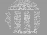 Curriculum map and Standards word cloud