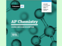 AP Chemistry CED cover