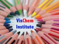 colored pencils with text "VisChem Institute"