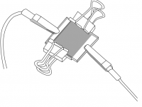 solar cell with clips
