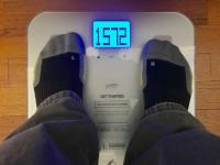 Person on scale Person on scale