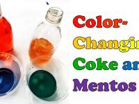 Coke and Mentos Color Changes