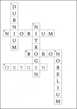 completed crossword puzzle