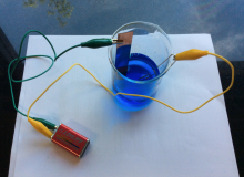 electroplating demonstration setup