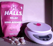 Halls cough drops and balance