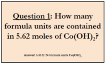 card for question #1