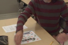 students working with manipulatives for energizer lab