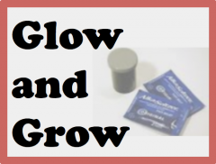 alka-seltzer & film canister with text: Glow and Grow