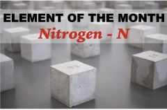 text reads Element of the Month - Nitrogen - N