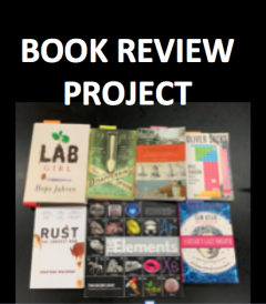 Image of a variety of chemistry related books and text: Book Review Project
