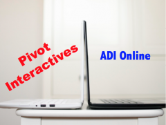 red text: Pivot Interactives, blue text: ADI Online