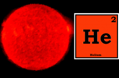 planet and Helium symbol