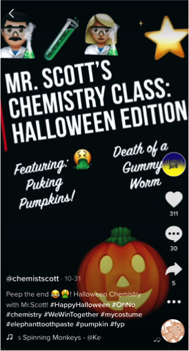 Text: Mr Scott's Chemistry Classroom: Halloween Edition