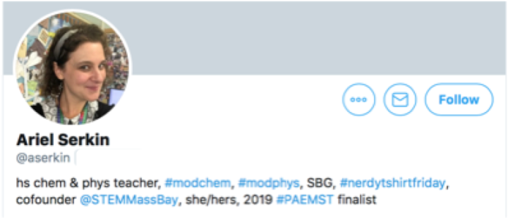 image of @aserkins Twitter account