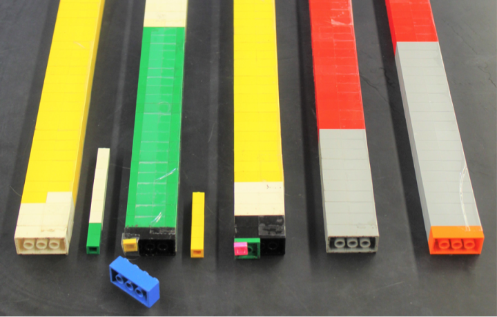 close up of atmospheric LEGO sticks