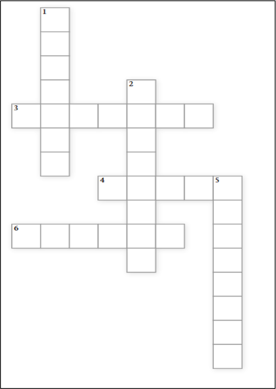 crossword puzzle template