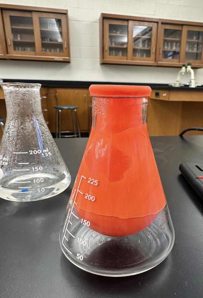 Inverted balloon in flask demonstration