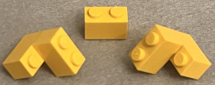 Combining two achiral objects like LEGO bricks or folded paper can produce chiral structures.