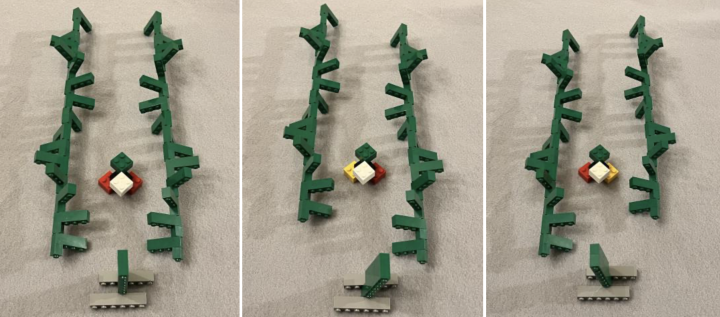3 LEGO models of summation of in-phase, out of-phase circularly-polarized light