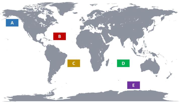 salinity regions mercator map