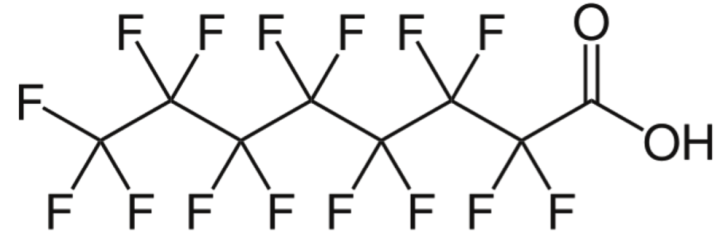 perfluoroctanoic acid molecular structure