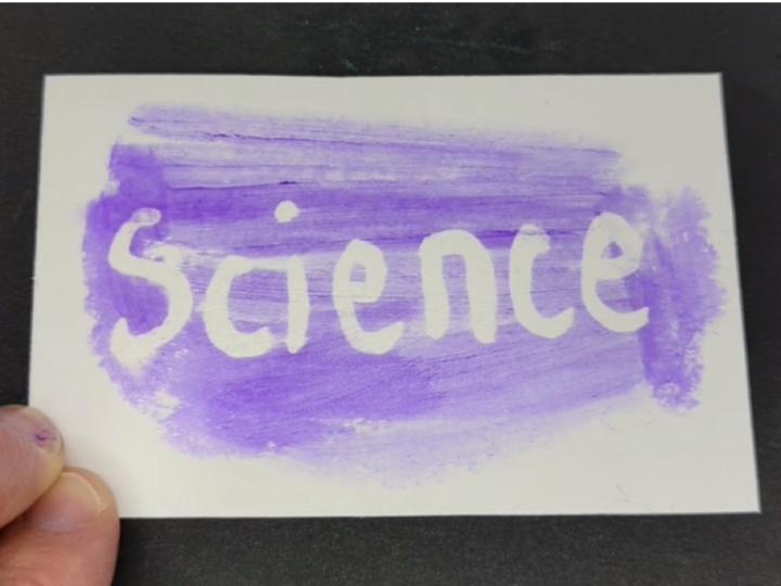 Secret Message with Elmer's Glue