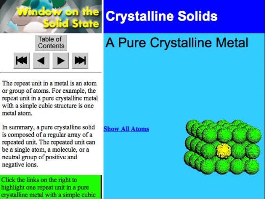 Screen from A Window on the Solid State