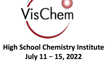 VisChem logo over text: High School Chemistry Institute