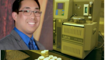 Jason Kong in the lab