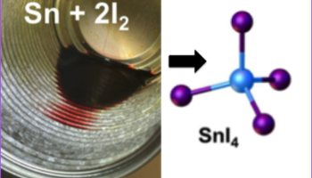Sn and Iodine reaction yields tin IV iodide