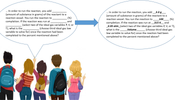 student conversation clouds