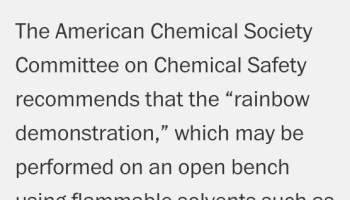 Statement saying "NO" to Rainbow Flame Demo