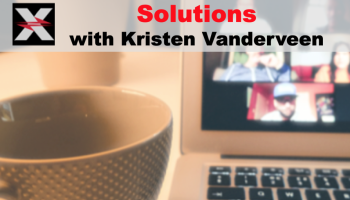 text over laptop: Solutions with Kristen Vanderveen
