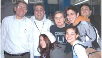 Stephen Radice and some of his students