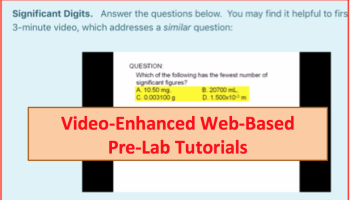 screenshot of tutorial with text: Video Enhanced Web-Based Pre-Lab Tutorials