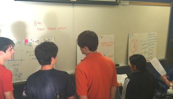 Students participate in a BoardWalk