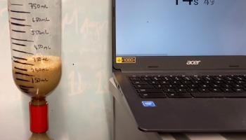 Mentos and diet coke at different temperatures