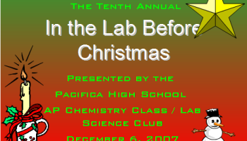 In the Lab Before Christmas Title Screen