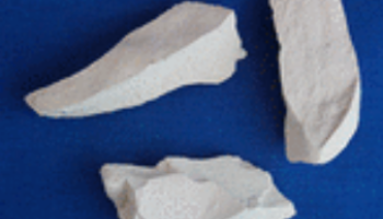 sherds (broken pieces) of pottery