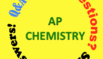 Text reads AP Chemistry Q&A Have Questions? She Has Answers!