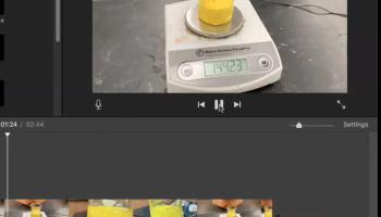 screenshot of video Ben is editing