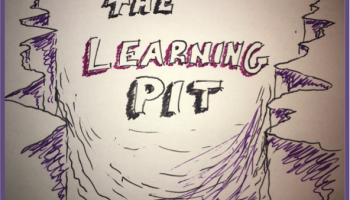 sketch of a "learning" pit