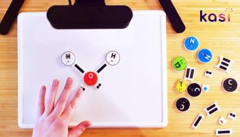 Kasi set up & particles with logo