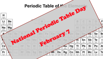 National Periodic Table Day overlay on a periodic table image